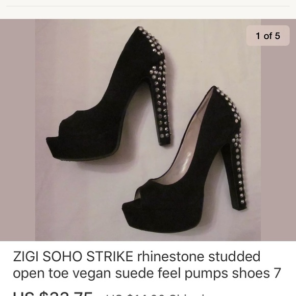Zigi Soho Shoes Zigi Soho Strike High Heel Vegan Studded Shoes 7